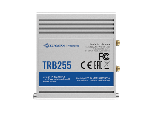 Teltonika TRB255 industriell gateway Cat M1, NB-IoT, 2G, RS232/RS485