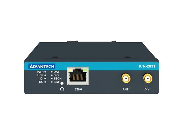 Advantech ICR-2031 4G-ruter/gateway 1 eth, 1 SIM, 1 DI, 1DO