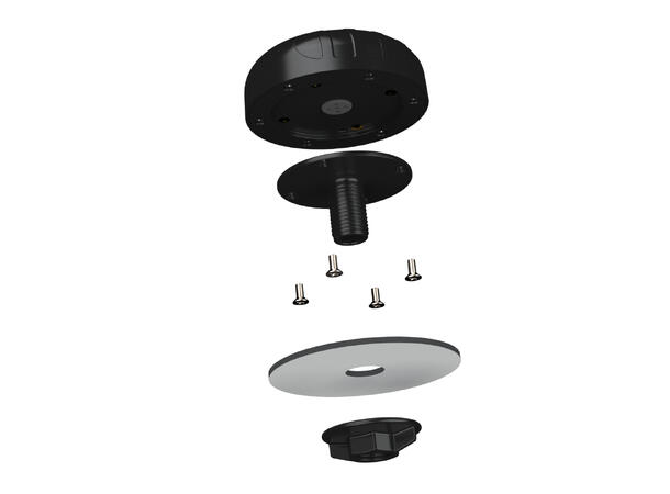 Poynting PUCK-2 4G/5G MIMO-antenne Lavprofil/robust. 2m kabel med SMA-han